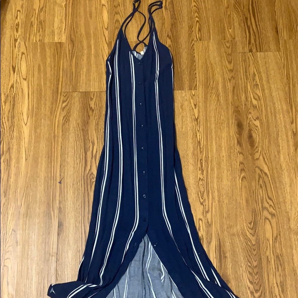 L. A. Hearts Cropped Navy Dress